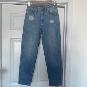 American Eagle Blue Distressed Jeans 4 High Waisted
